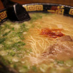 一蘭ラーメンの様子